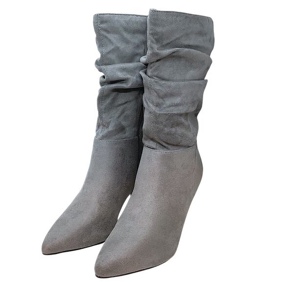 DREAM PARIS BootWomen S-7 Pointed Toe Mid Calf Stiletto High Heel Slouch Zipper - Picture 5 of 15